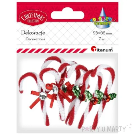 dekoracja laski choinkowe abino 7 szt