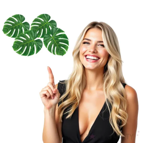 dekoracja liscie palmy boland 35 x 28 cm 4 szt