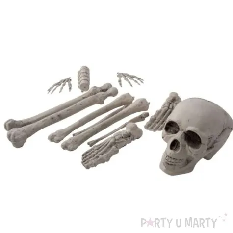dekoracja ludzkie kosci biale carnival toys 12 szt