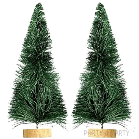 dekoracja male choinki zielone titanum 10 cm 2 szt