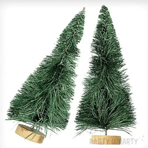 dekoracja male choinki zielone titanum 10 cm 2 szt