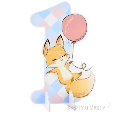 dekoracja mam juz roczek lisek kolorowa godan