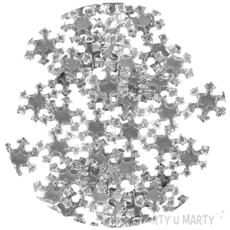 dekoracja metaliczne sniezynki srebrne arpex 24 szt