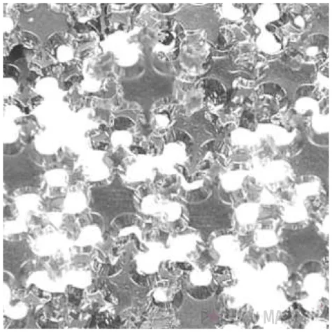 dekoracja metaliczne sniezynki srebrne arpex 24 szt