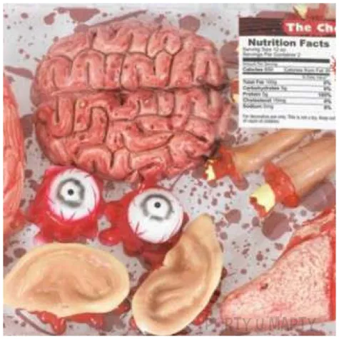 dekoracja mieso sklepowe amscan 34x21 5x5 cm