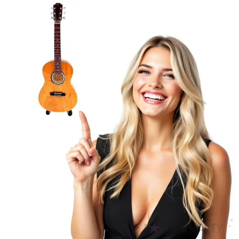 dekoracja mini gitara klasyczna kemis 1 4