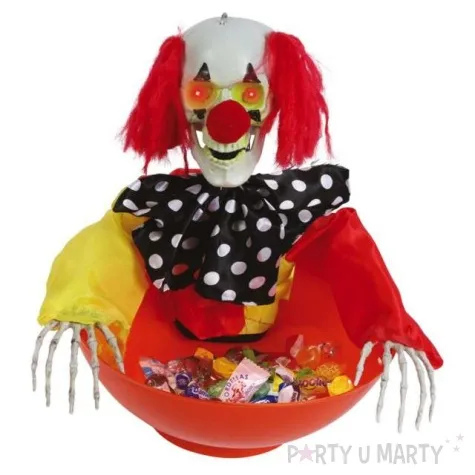 dekoracja miska klauna halloween guirca