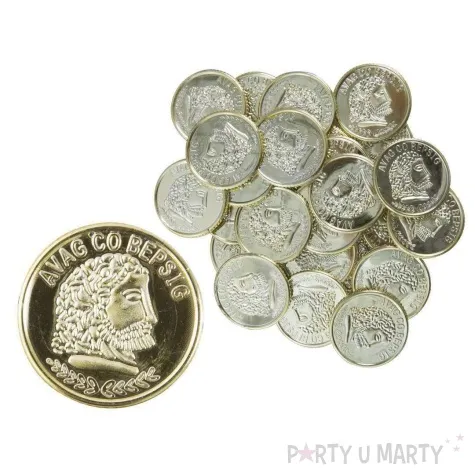 dekoracja monety rzymskie zloty ptitclown 25 szt