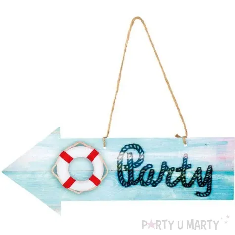 dekoracja morski klimat kierunek na party boland 16 x 40 cm