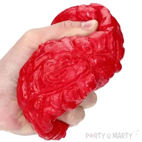 dekoracja mozg czerwony 12 cm