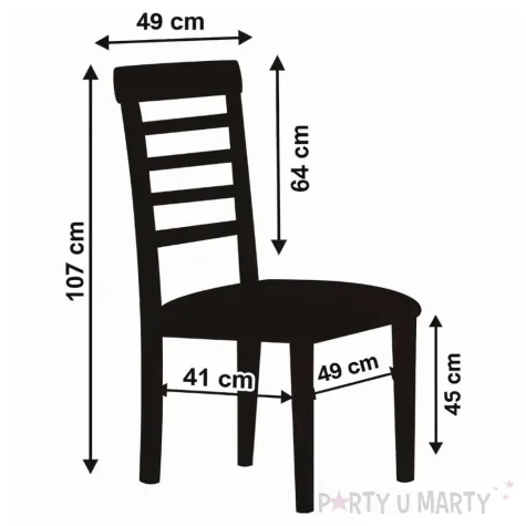 dekoracja na 50 rocznice slubu pokrowiec na krzeslo eukaliptus beauty bialy zlote gody