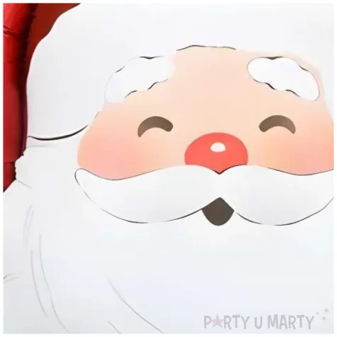 dekoracja na boze narodzenie swieta balon foliowy swiety mikolaj 23 shp