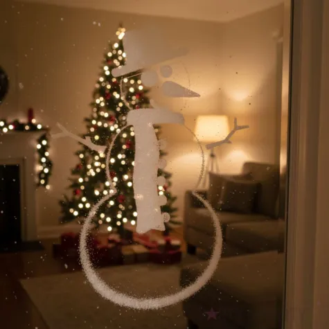 dekoracja na boze narodzenie swieta szablony do sniegu okienne mikolajki wigilia 8 szt