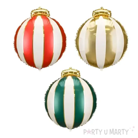 dekoracja na boze narodzenie wigilie swieta balony foliowy bombki 24 3 szt