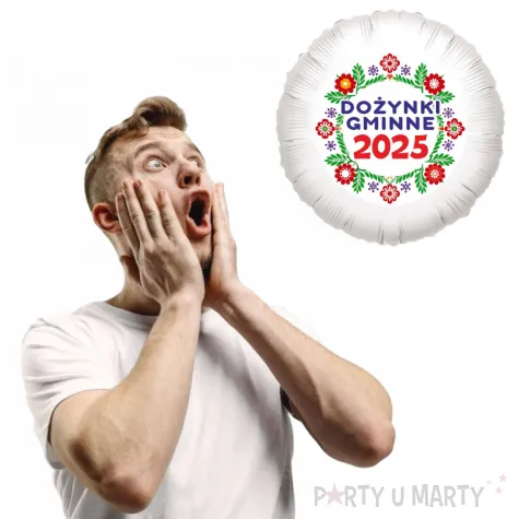 dekoracja na dozynki gminne 2025 balon foliowy kwiaty ludowe ozdoba do girlandy 18 rnd