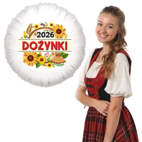 dekoracja na dozynki gminne balon foliowy dozynki 2026 sloneczniki ozdoba do girlandy 18