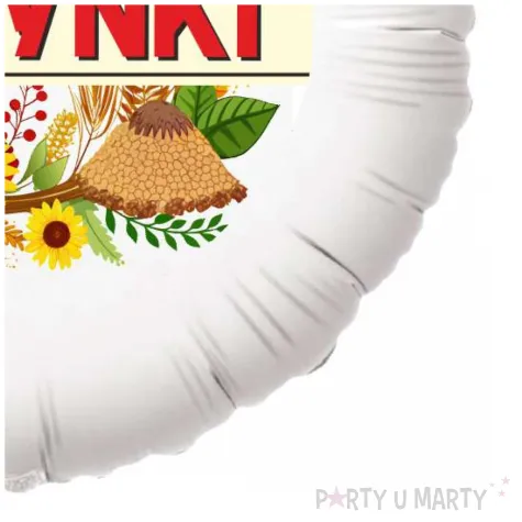 dekoracja na dozynki gminne balon foliowy dozynki sloneczniki ozdoba do girlandy 18 rnd