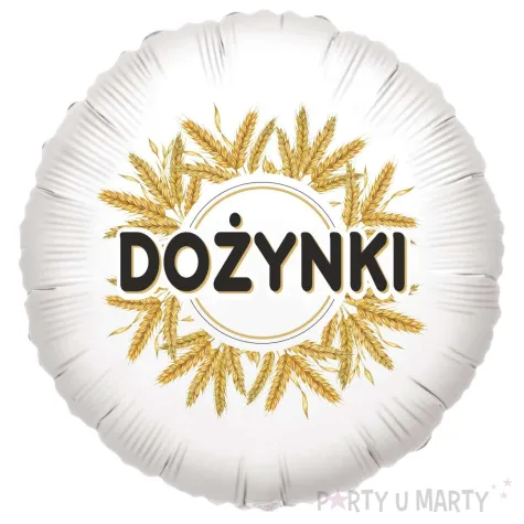 dekoracja na dozynki gminne balon foliowy klosy zboz ozdoba do girlandy 18 rnd