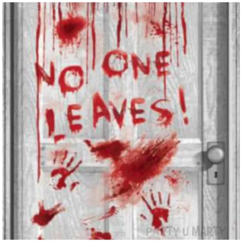 dekoracja na drzwi no one leaves amscan 165x85 cm