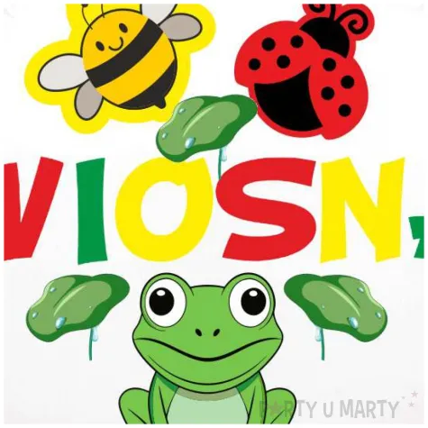 dekoracja na dzien wiosny balon idzie wiosna kum kum 18 rnd