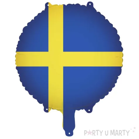dekoracja na europejski dzien jezykow mecz balon foliowy flaga szwecja 18 rnd
