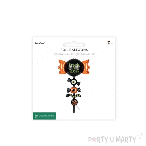 dekoracja na halloween balon foliowy xl cukierek albo psikus trick or treat 63 4 shp