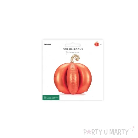 dekoracja na halloween stojacy balon foliowy dynia 3d pomaranczowa 35 shp