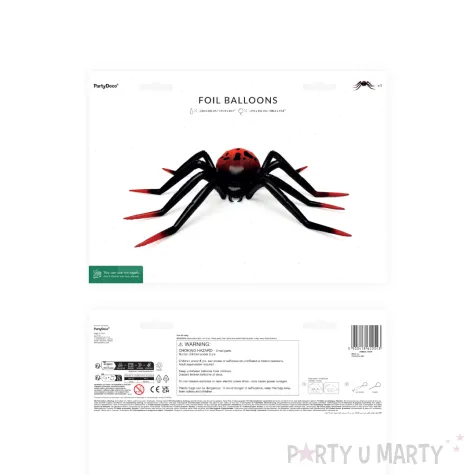 dekoracja na halloween stojacy balon foliowy xxl pajak duzy do ogrodu 111 4 awk