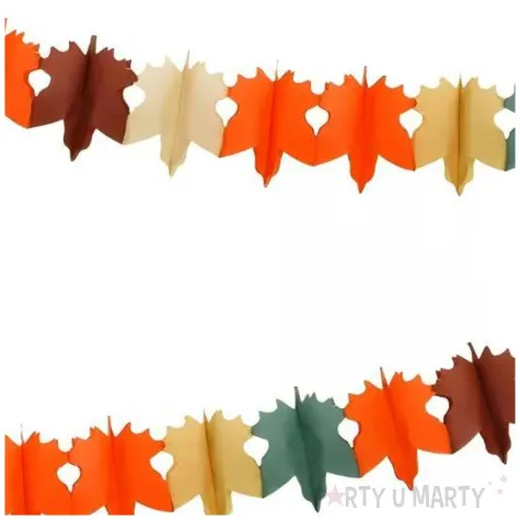 dekoracja na jesien girlanda bibulowa liscie do szkoly przedszkola pory roku 3 m