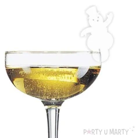 dekoracja na kieliszki balwanek 10 szt