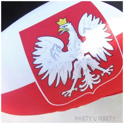 dekoracja na lusterka flaga i godlo polska bialo czerwony arpex 2 szt