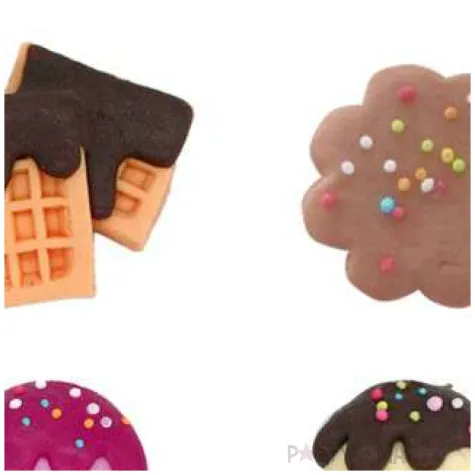 dekoracja na muffinki ciasteczka lody kolorowa dekora 6 szt