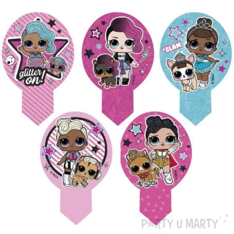 dekoracja na muffinki oplatki lol 6 5cm dekora 20szt