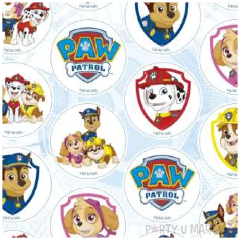 dekoracja na muffinki oplatki psi patrol dekora 3 4 cm 20 szt
