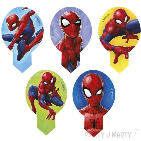 dekoracja na muffinki oplatki spiderman 6 5cm dekora 20szt