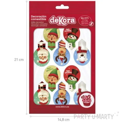 dekoracja na muffinki postacie bozonarodzeniowe dekora 20 szt