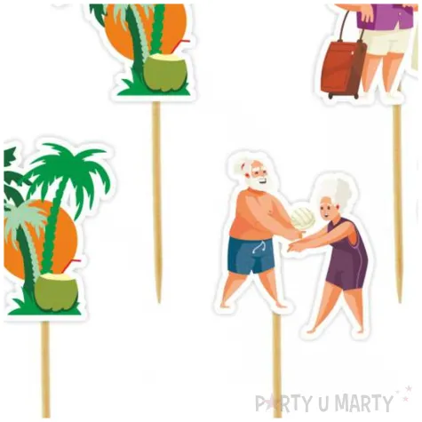 dekoracja na muffinki z okazji przejscia na emeryture pikery na babeczki emerytura