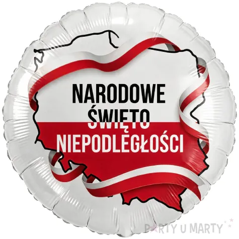 dekoracja na narodowe swieto niepodleglosci 11 listopada balon foliowy do szkoly apel marsz