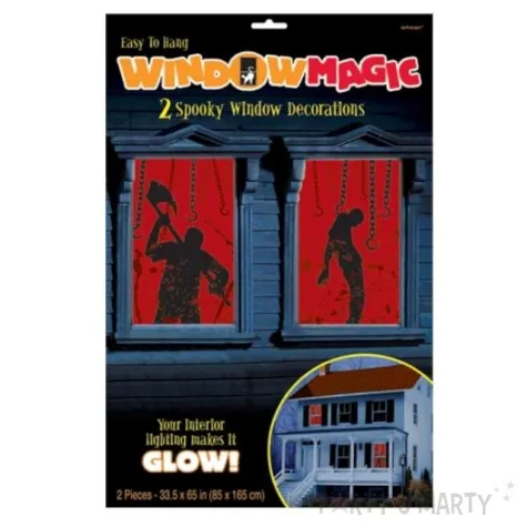 dekoracja na okno halloween 2 szt