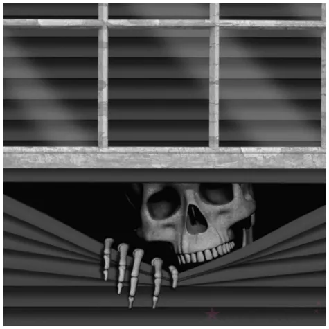 dekoracja na okno zjawa w oknie 120x80 cm