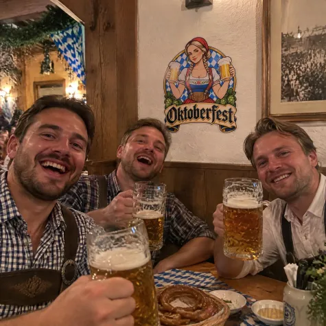 dekoracja na oktoberfest plakat do powieszenia na okno drzwi bawarski festiwal piwa festyn bawaria