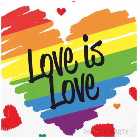 dekoracja na pride month parade rownosci balon foliowy lgbt teczowe serce love is love rnd