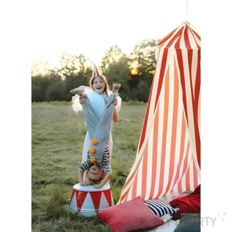 dekoracja na samochod kokarda kremowy partydeco 40 cm