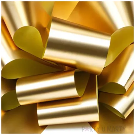 dekoracja na samochod kokarda zloty partydeco 30 cm