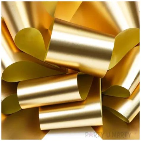 dekoracja na samochod kokarda zloty partydeco 40 cm