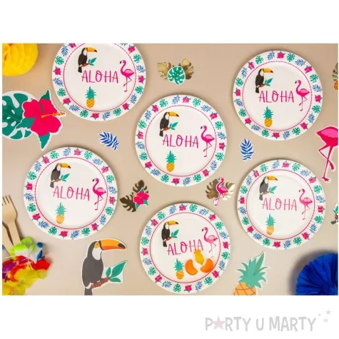 dekoracja na sciane aloha party congee 12 szt