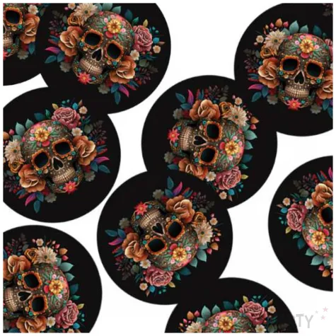 dekoracja na sciane dia de los muertos congee 12 szt