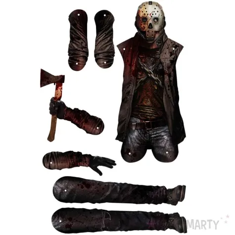 dekoracja na sciane jason voorhees halloween guirca 180 cm