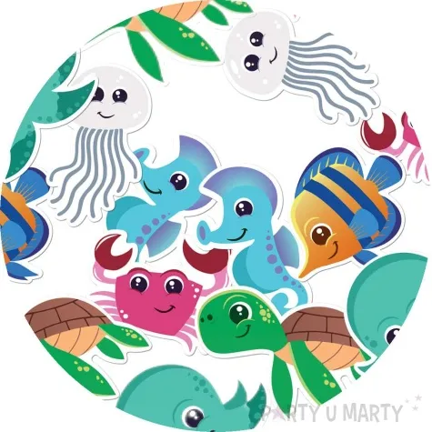 dekoracja na sciane podwodny swiat rybki congee 12 szt