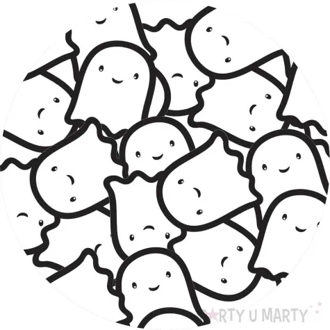 dekoracja na sciane wesoly duszek halloween congee 12 szt